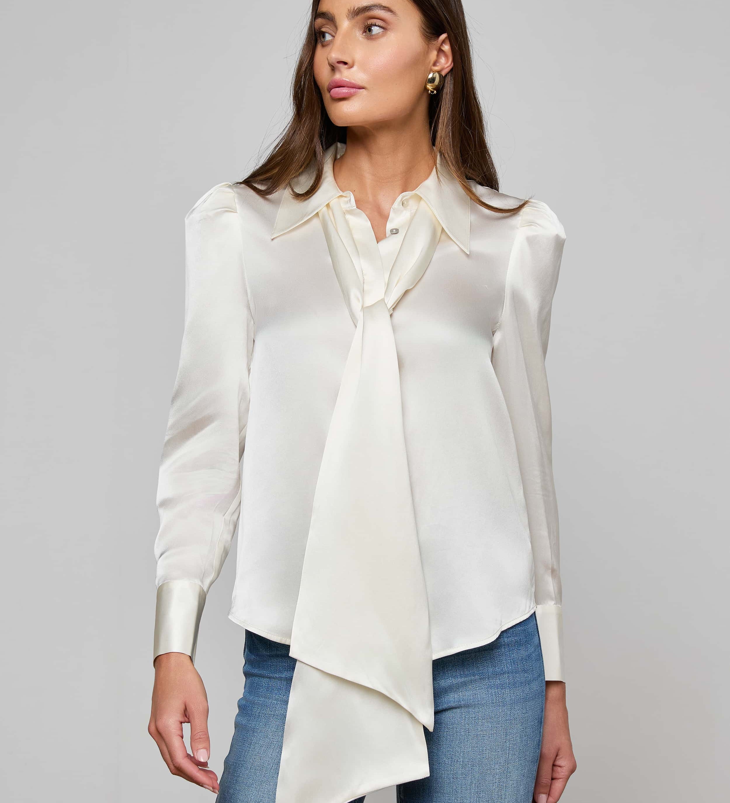 L'AGENCE - Honey Silk Blouse