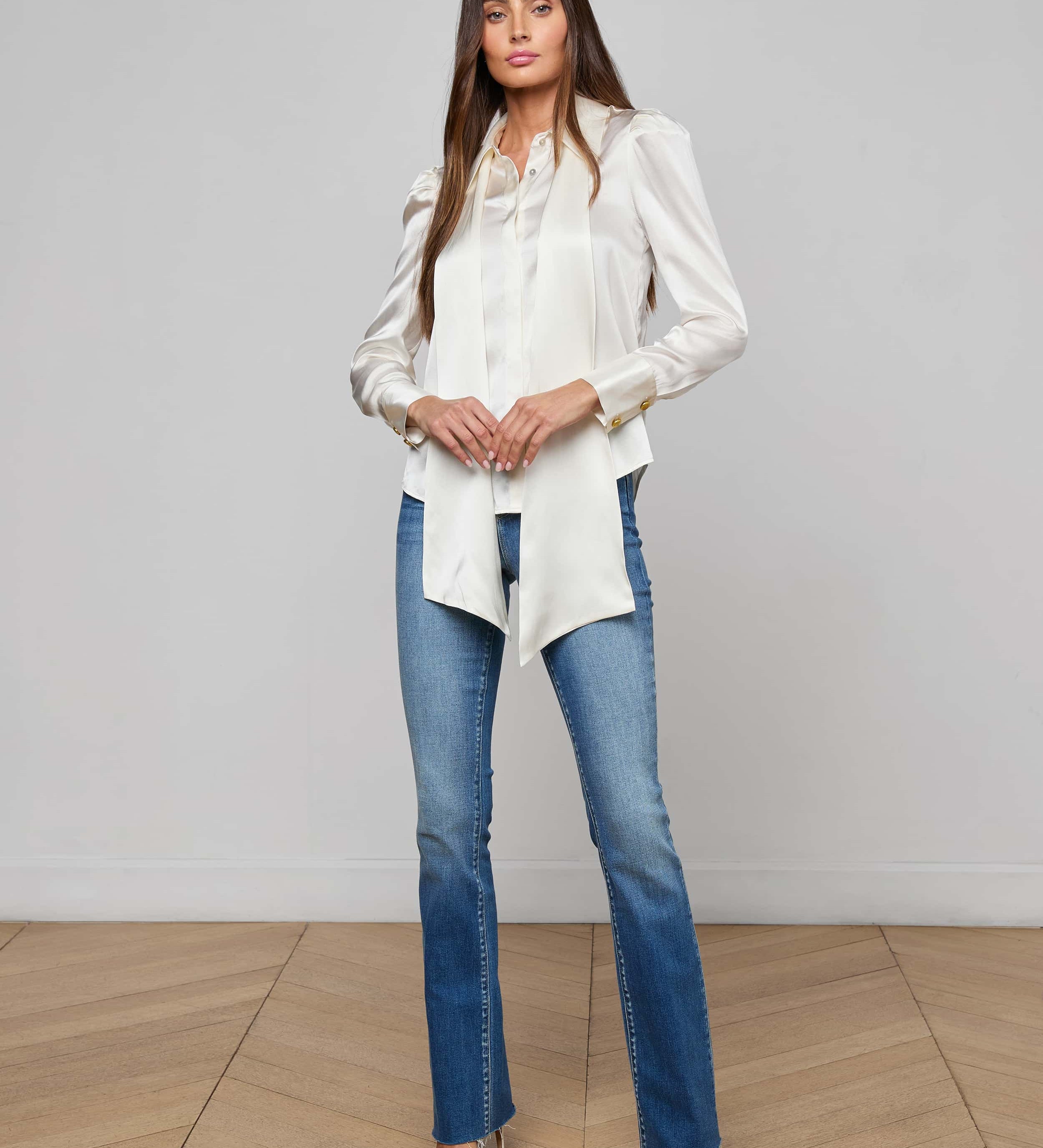 L'AGENCE - Honey Silk Blouse