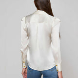 L'AGENCE - Honey Silk Blouse