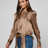 L'AGENCE - Honey Silk Blouse