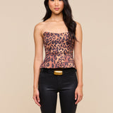 L'AGENCE - Meliora Corset Peplum Top