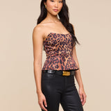 L'AGENCE - Meliora Corset Peplum Top