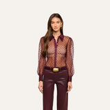 L'AGENCE - Sophie Swiss Dot Blouse