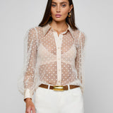 L'AGENCE - Sophie Long - Sleeved Blouse