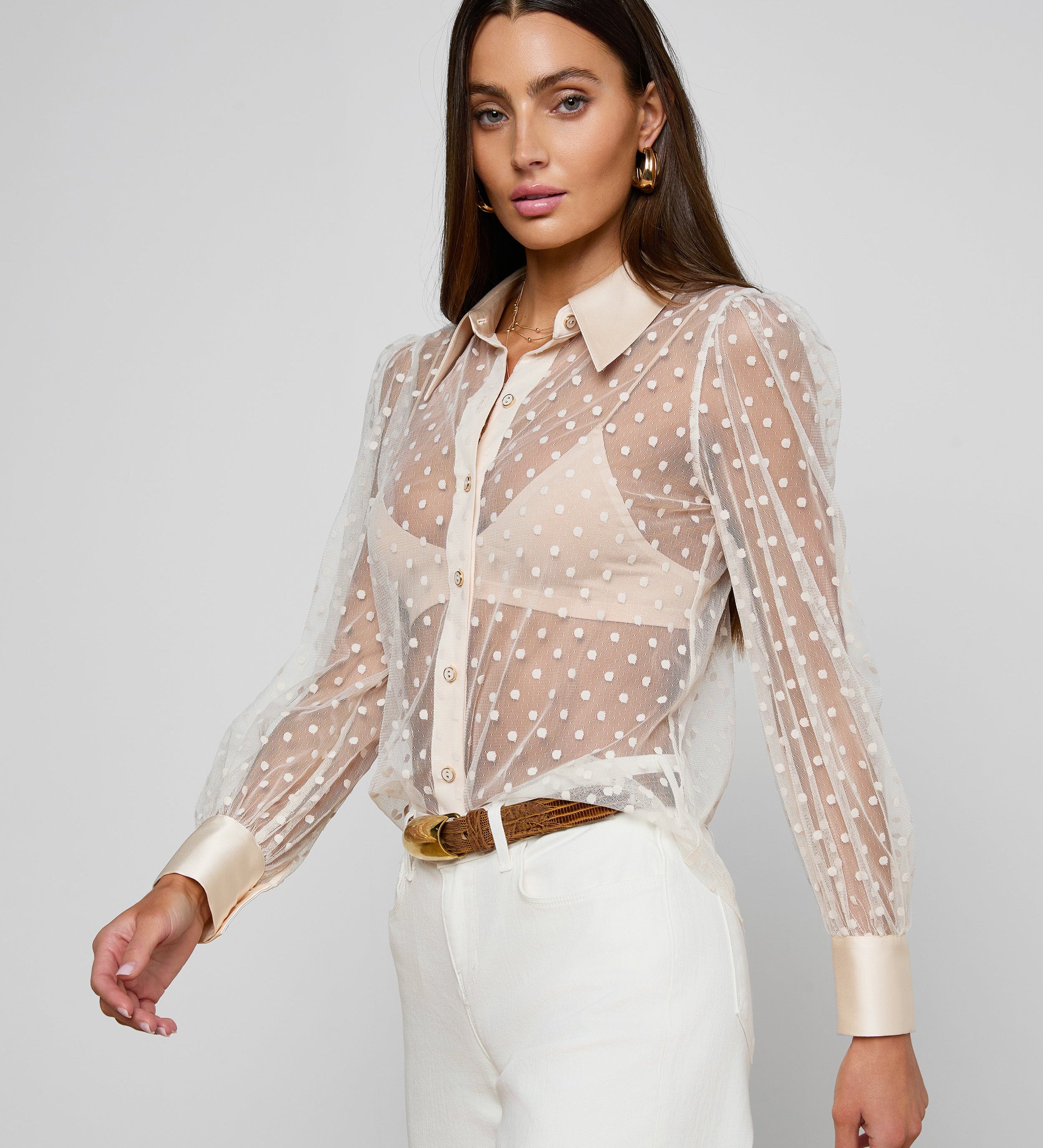 L'AGENCE - Sophie Long - Sleeved Blouse
