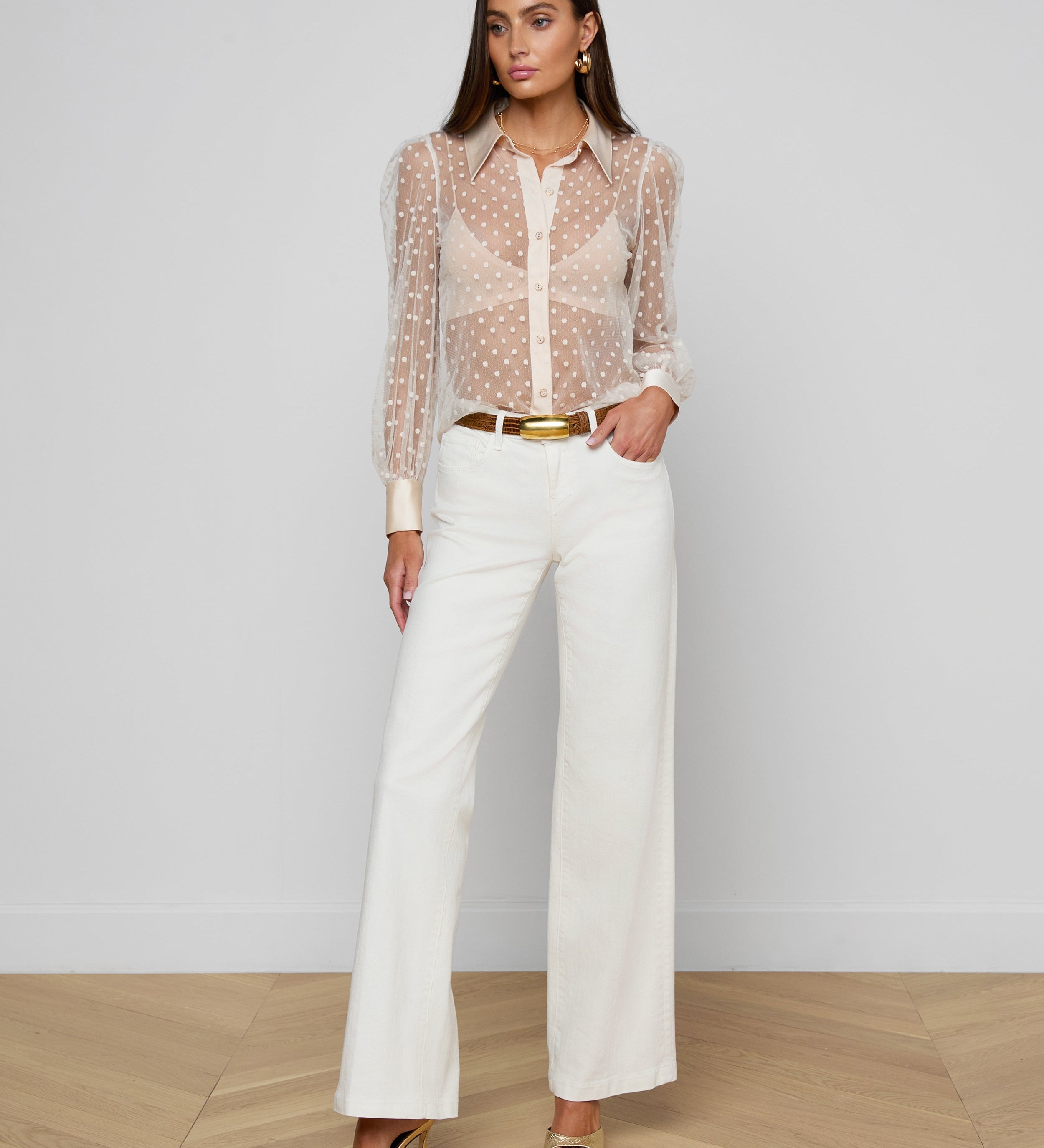 L'AGENCE - Sophie Long - Sleeved Blouse