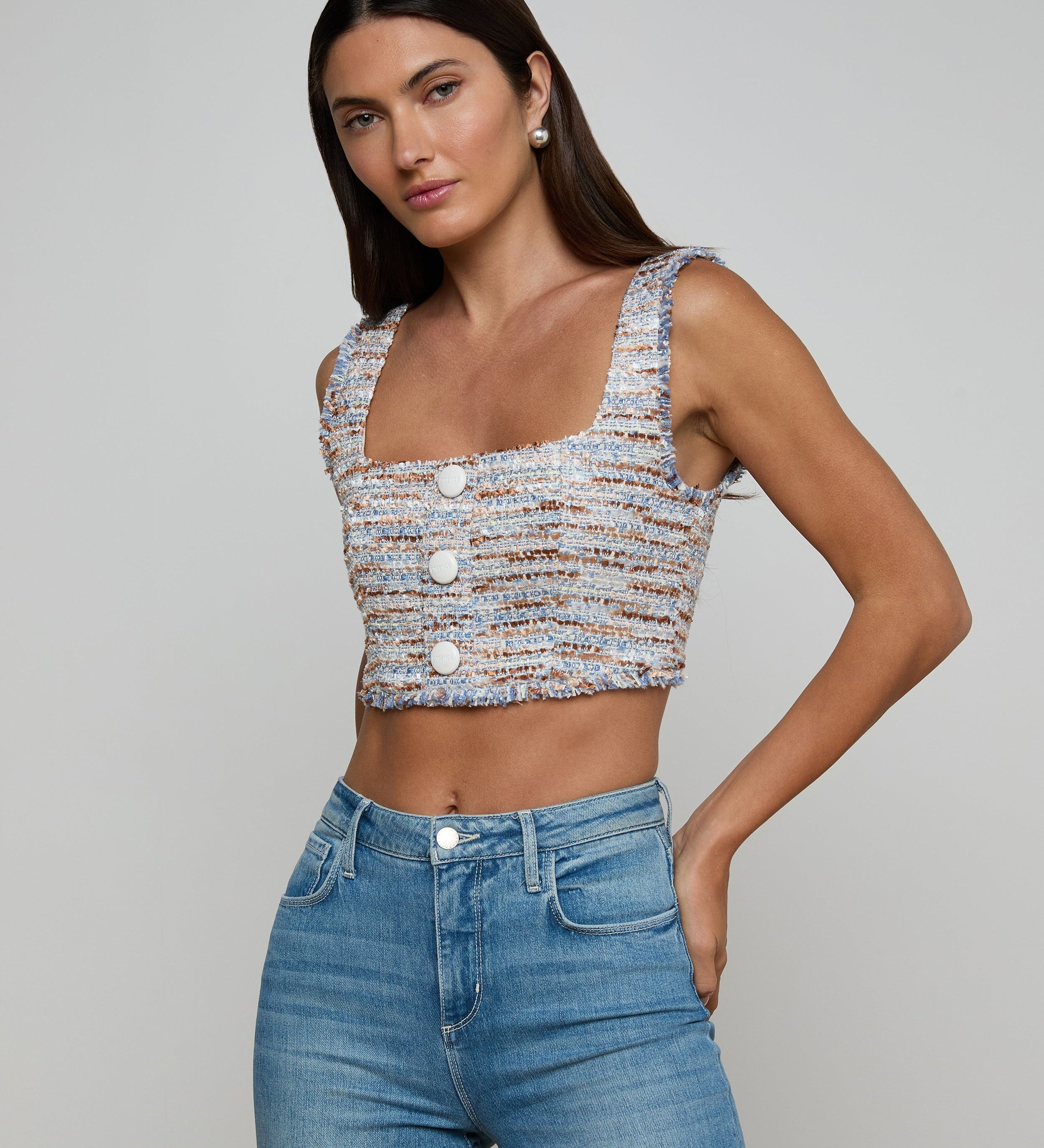 L'AGENCE - Muno Tweed Top