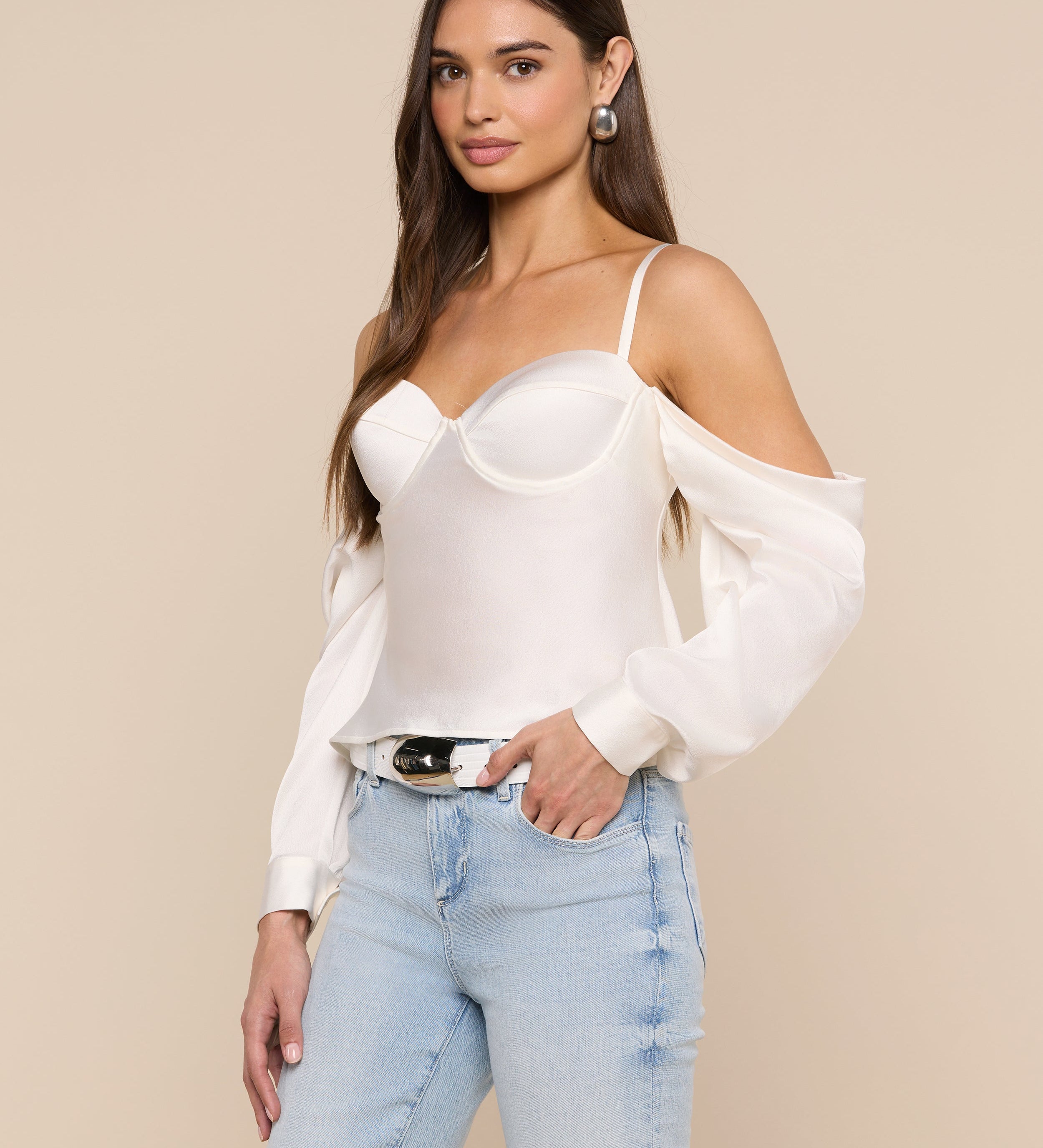 L'AGENCE - Saya Satin Top
