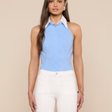 L'AGENCE - Rina Poplin Halter Top