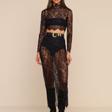 L'AGENCE - Henriette Cropped Lace Top