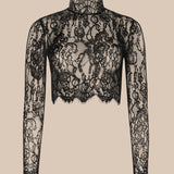 L'AGENCE - Henriette Cropped Lace Top