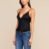 L'AGENCE - Elka Satin Lace Camisole