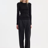 ROHE - Fine merino long sleeve | black