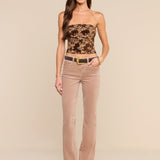 L'AGENCE - Paulette Lace - Up Corset Top