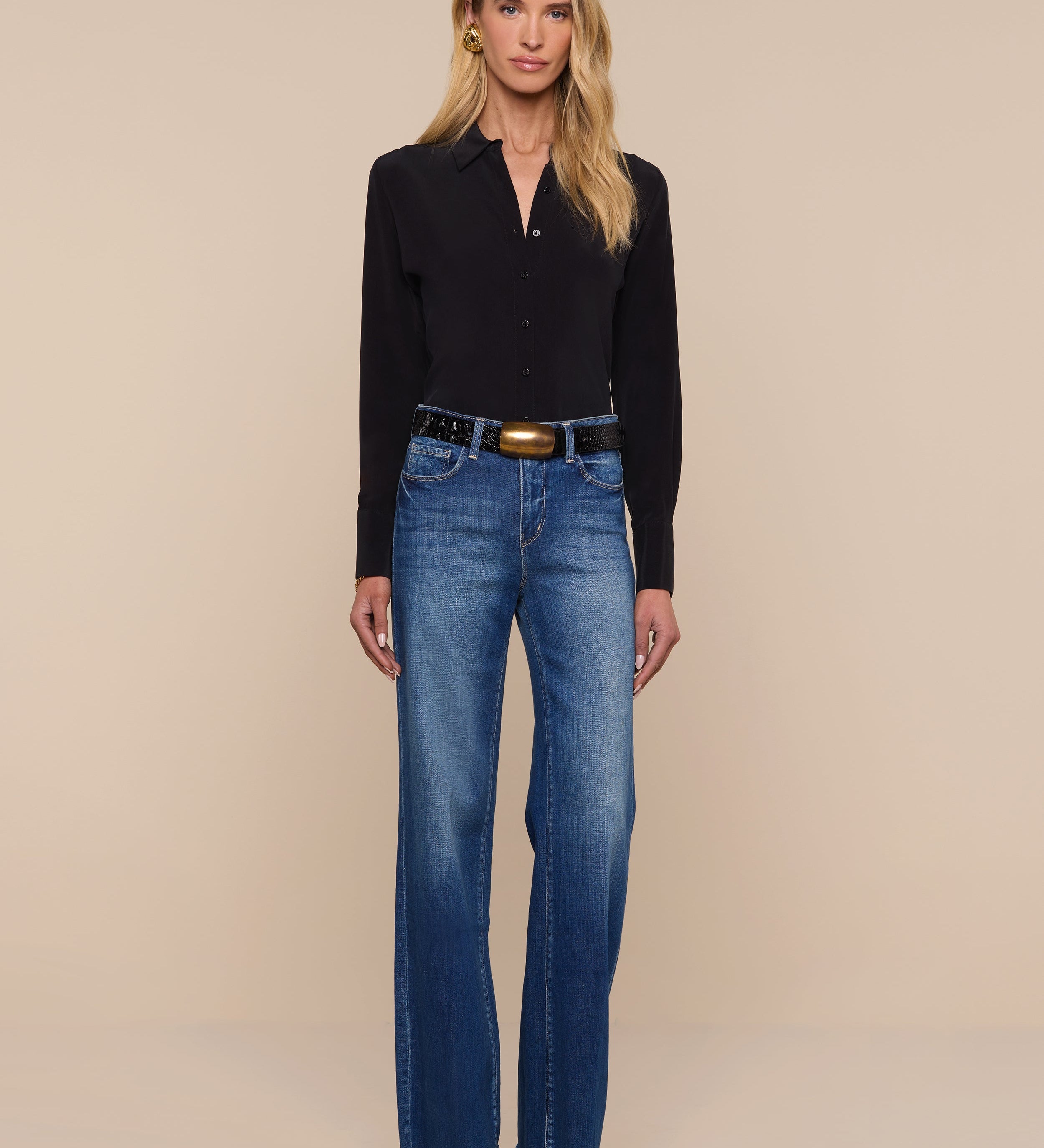 L'AGENCE - Babette Silk Blouse