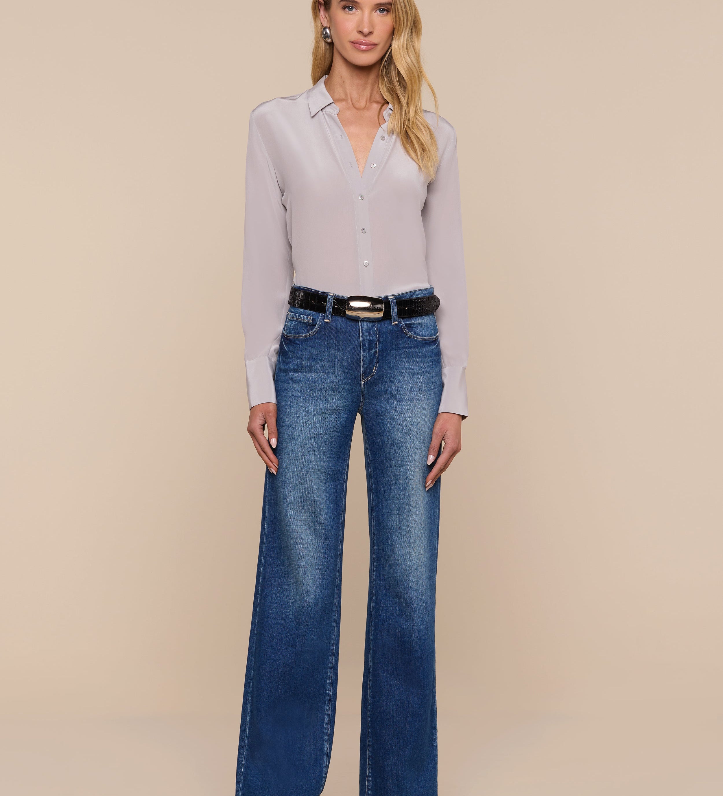 L'AGENCE - Babette Silk Blouse