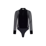 L'AGENCE - Marisol Silk Velvet Bodysuit
