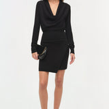 Simkhai - Aster Draped Wool Mini Dress