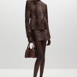 Simkhai - Ismera Mini Calf Hair Skirt