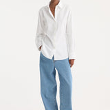 ROHE - Poplin shaped shirt | optic white