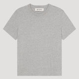 ROHE - Slub melange cotton t - shirt | light grey melange