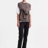 ROHE - Cigarette scuba trousers | black