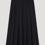 ROHE - Plissé wrap skirt | black