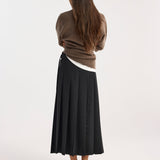 ROHE - Plissé wrap skirt | black