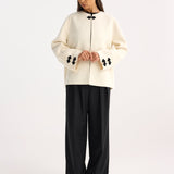 ROHE - Double-faced cape jacket | off white