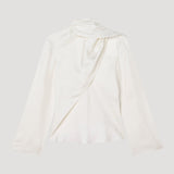 ROHE - Silk foulard top | cream