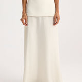 ROHE - Integrated fluid silk skirt | cream