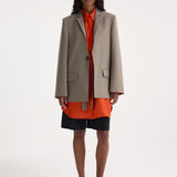 ROHE - Deconstructed belted blazer | taupe