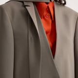 ROHE - Deconstructed belted blazer | taupe