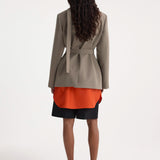 ROHE - Deconstructed belted blazer | taupe