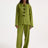 ROHE - Mandarin jacket | garden green