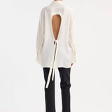 ROHE - Deconstructed silk shirt | cream