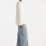 ROHE - Pankou closure silk top | cream