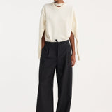 ROHE - Relaxed drawstring trousers | black