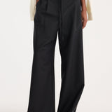 ROHE - Relaxed drawstring trousers | black
