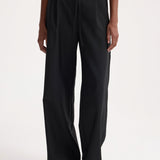 ROHE - Relaxed drawstring trousers | black
