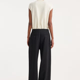 ROHE - Relaxed drawstring trousers | black