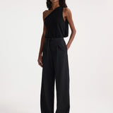 ROHE - Relaxed drawstring trousers | black