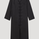 ROHE - Mandarin silk dress | black