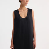 ROHE - Scoop-neck silk dress | black