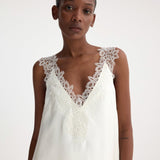 ROHE - Silk lace dress | cream