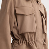 ROHE - Field jacket with waist adjuster | clay