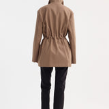 ROHE - Field jacket with waist adjuster | clay