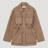 ROHE - Field jacket with waist adjuster | clay