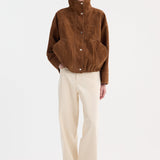 ROHE - Reinvented suede jacket | cognac