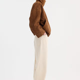 ROHE - Reinvented suede jacket | cognac